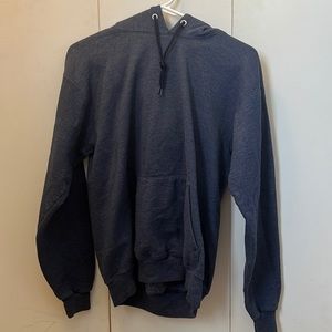 Plain dark blue hoodie